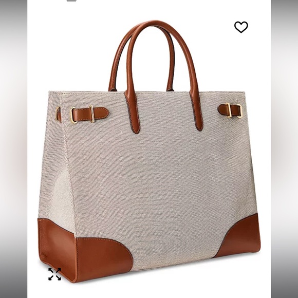 Ralph Lauren Canvas Extra-Large Devyn Tote Bag
